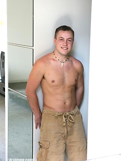 Cute college stud Heath stripping by Frat Men by Frat Men image #4