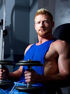 Redhead Max is a mountain of muscle by Randy Blue by Randy Blue image #5