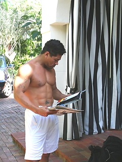 Muscle latino hunk Neil naked by ManAvenue by ManAvenue image #3