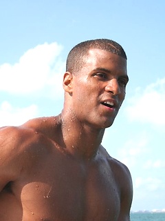 Latin muscle man jacking off dick by ManAvenue by ManAvenue image #1