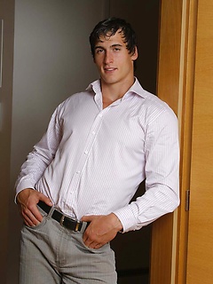Muscled hunk Tim shows his perfect body and cock by ManAvenue by ManAvenue image #1