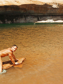 Horny muscle men Matt Cole and Brian Hansen having sex outdoors by Colt Studio by Colt Studio image #10