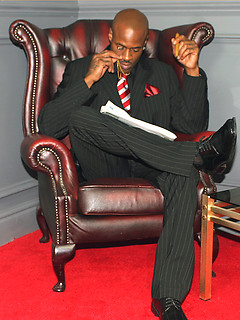 Smoking hot gay black man takes off his suit pants and plays with his cock by With Marcello by With Marcello image #1