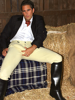 Horse riding gets this hot gay rider so turned on he masturbates in the stables by With Marcello by With Marcello image #6