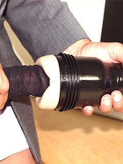 Feeling horny in his brand new fitted suit, Marcello tries out a fleshlight by With Marcello by With Marcello image #10