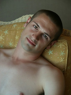 Raymond posing naked