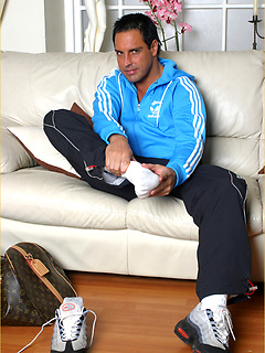 Hunk Marcello wanking his cock and rubbing his feet by With Marcello by With Marcello image #1