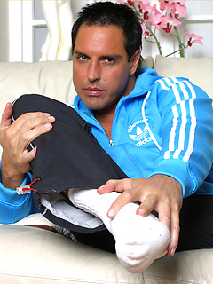 Hunk Marcello wanking his cock and rubbing his feet by With Marcello by With Marcello image #7