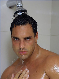 Hard bodied Marcello gets nice and wet in the shower by With Marcello by With Marcello image #5