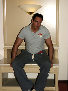 Marcello strips down and masturbates his big cock by With Marcello by With Marcello image #1