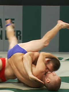 Paul Wagner and Sebastian Keys battle it out on the mat to see who gets humiliated and fucked doggie style. by Naked Kombat by Naked Kombat image #1