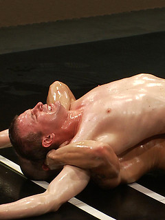 Two big dicked studs take on a cocky muscle stud in a sex crazed oil match. by Naked Kombat by Naked Kombat image #9