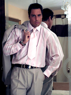 Hunky Marcello takes off his suit and plays with his huge cock by With Marcello by With Marcello image #3