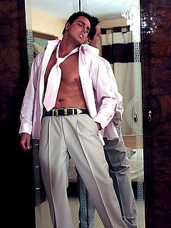 Hunky Marcello takes off his suit and plays with his huge cock by With Marcello by With Marcello image #4