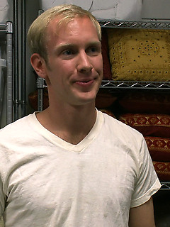 A studly blond straight dude gets tied up and used by a horny gay crowd. by Bound in Public by Bound in Public image #15
