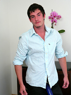 Naughty Straight Hunk Liam - His 1st Time Playing With a Dildo & Wow What a Cum Shot! by English Lads by English Lads image #3