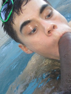 Tight gay dude meets the monstrous black cock