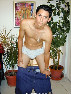Eric shows off his hot young smooth 18 year old body for us