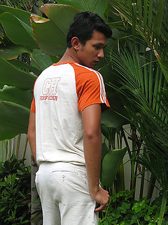 Hot Gene strips outdoors