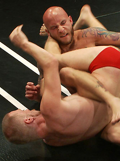 Ripped and hung Drake Jaden wrestles a newcomer with a huge cock of his own for the chance to brutally dominate and fuck the loser\\\'s hole in victory. by Naked Kombat by Naked Kombat image #2