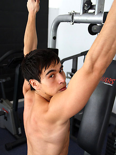 Young jock shows his sixpack in a gym by Bentley Race by Bentley Race image #5