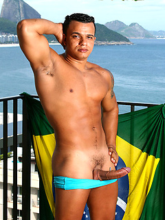 Denis Torres jacking off his fat cock by Brazilian Studz by Brazilian Studz image #11
