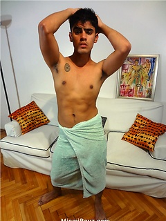 Hot latino twink Emiliano serviced by Miami Boyz by Miami Boyz image #5