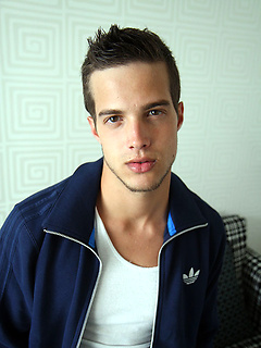 Super cute student Aiden Bailey strips and jacks off for Ben in his hotel room by Bentley Race by Bentley Race image #6