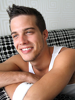 Super cute student Aiden Bailey strips and jacks off for Ben in his hotel room by Bentley Race by Bentley Race image #20