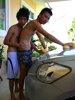 Two Gay Thai Boys in Car Wash Boys by BoyKakke by BoyKakke image #5
