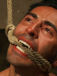 Phenix Saint shocks the hell out of Gianni Luca and fucks him hard in suspension bondage. by Bound Gods by Bound Gods image #6