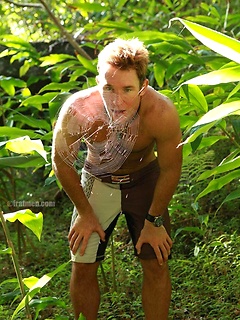 Hot hairy boy posing naked outdoors by Frat Men by Frat Men image #5