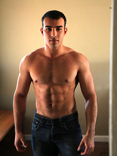 Hot muscled boy Otto shows his rod by Frat Men by Frat Men image #16