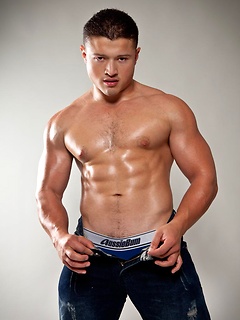 With his debut solo jack off, Sergio King presents a nice tight package of big hard muscle. by Randy Blue by Randy Blue image #5