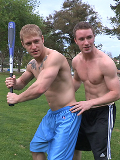 Nolan and Ethan having fun