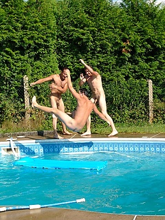 Orgy by the pool by William Higgins by William Higgins image #3