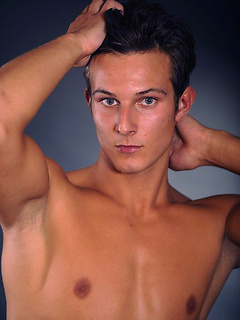 Hot brunette stud posing naked and shows his butt by William Higgins by William Higgins image #5