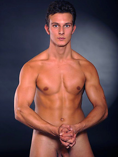 Hot brunette stud posing naked and shows his butt by William Higgins by William Higgins image #10