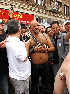 Noah Brooks is dragged through the streets, bound, beaten and pissed on. by Bound in Public by Bound in Public image #3