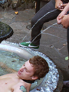 Sebastian Keys gets his ass stretched and pissed on in a public bar. by Bound in Public by Bound in Public image #10