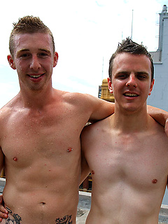 Aussie boys Ryan and Brent naked on the roof by Bentley Race by Bentley Race image #9
