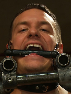 Adam Knox gets used and cum all over his face from a crowd of horny men. by Bound Gods by Bound Gods image #2