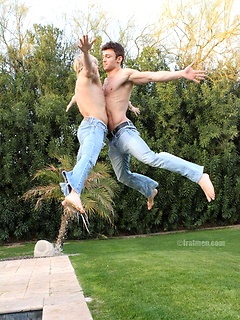 Calvin and Jayden posing naked by Frat Men by Frat Men image #5