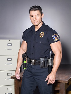 Police officer Robert Van Damme stripping by Hot House Backroom by Hot House Backroom image #1