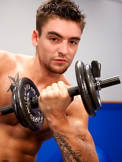 Johnny Torque and Cameron Foster fucking in a gym by Hot House Backroom by Hot House Backroom image #3