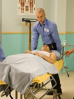Dillon Crow, Jackson Wild, Kai Ford and Trevor Knight fucking in a doctors office by Hot House Backroom by Hot House Backroom image #1