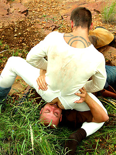 Hot men Logan McCree and Scott Campbell outdoor fuck by Hairy Boyz by Hairy Boyz image #4