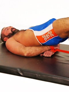 Muscle athletes Samuel Colt and Josh West