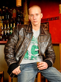 Tattoo Junior strokes his dick in a bar by Scary Fuckers by Scary Fuckers image #1
