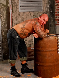 Bald tattooed Devil
